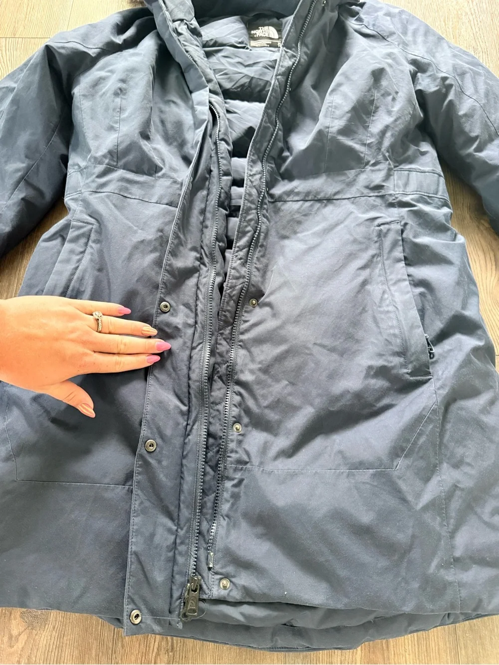 The North Face Navy Insulated Women's Parka